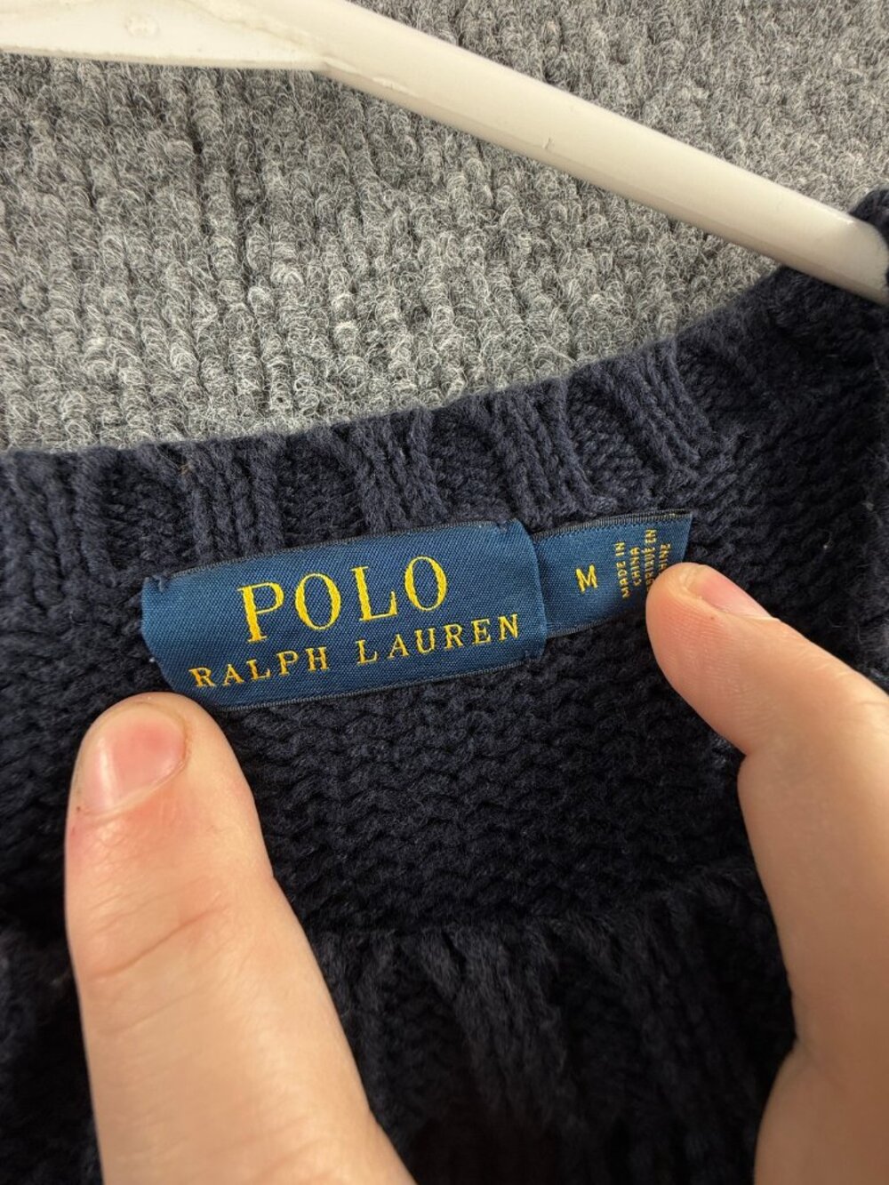 Polo Ralph Lauren USA Flag Pullover Medium Cotton Women Graphic Sweater Blue - Picture 14 of 16